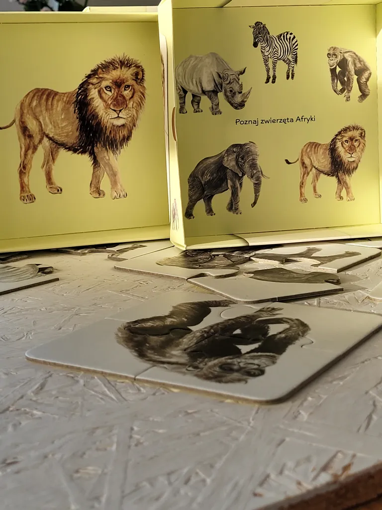 Puzzle ze zwierzętami Afryki